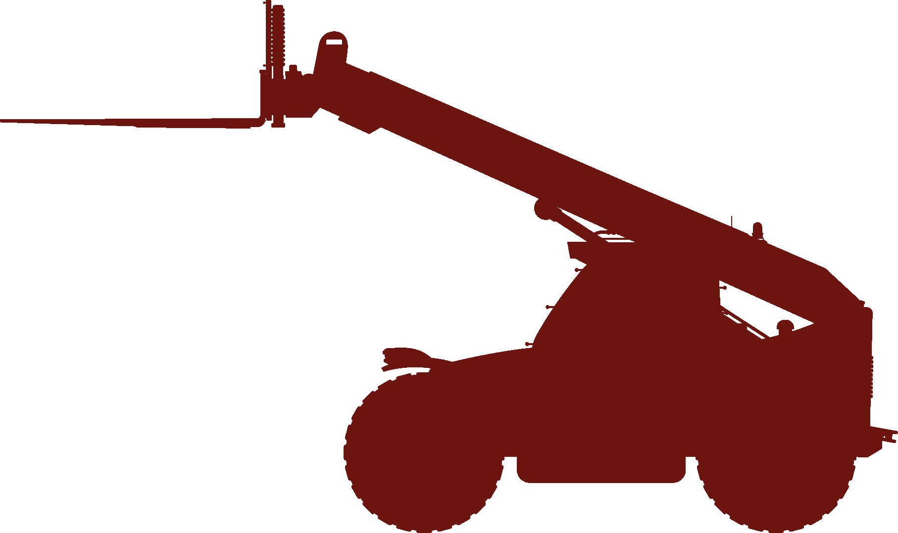 Telehandler red